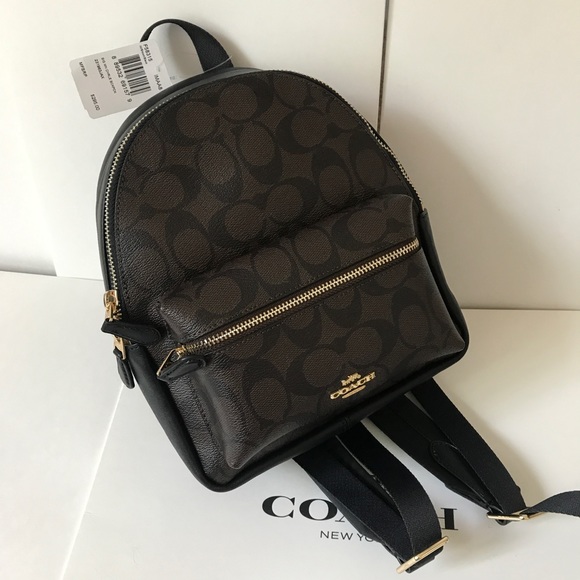 Coach Handbags - ❤️🌷coach backpack/brown/black/small size